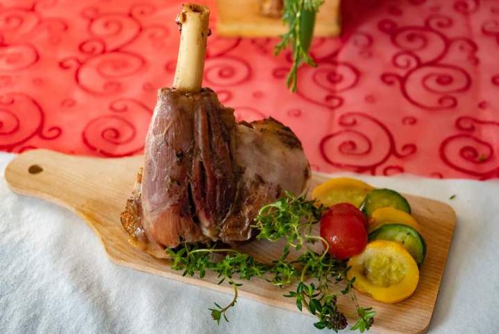 Souris d'agneau braisée Éragny-sur-Epte